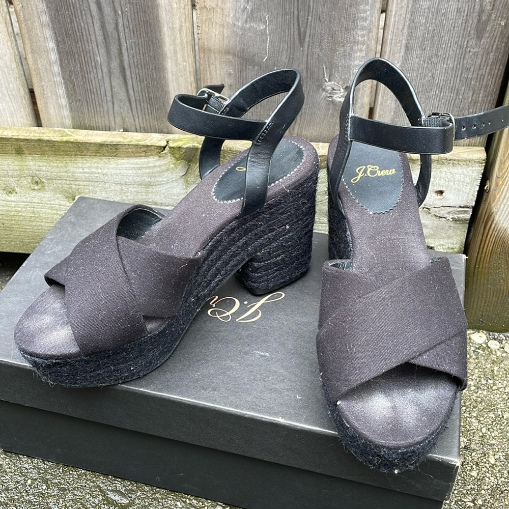 Rare black espadrilles from Jcrew